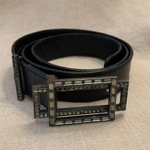 LANVIN Paris Crystal Embellished Belt